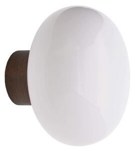 Nástěnná lampa Karl-Johan "Smoked Oak / White Opal Glass" New Works
