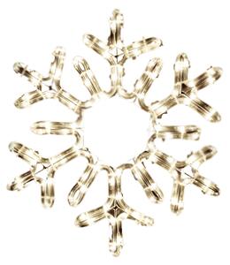 ACA DECOR LED Vánoční svítidlo vločka do okna 16W, teplá bílá barva, IP44, 96 LED
