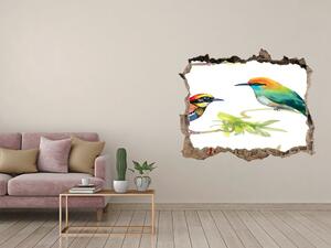 Díra 3D fototapeta na stěnu Egzotičtí ptáci nd-k-119482141