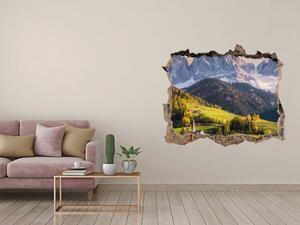 Díra 3D ve zdi na stěnu Panorama hory nd-k-120357126