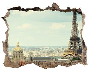 Fototapeta díra na zeď 3D Eiffelova věž Paříž nd-k-120415657