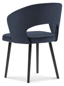 Modrá Sametová židle Elpis WINDSOR & CO