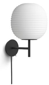 Nástěnná lampa Lantern Medium "Black / White Opal" New Works