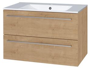 Mereo Mereo, Bino, koupelnová skříňka s keramickým umyvadlem 81 cm, CN621