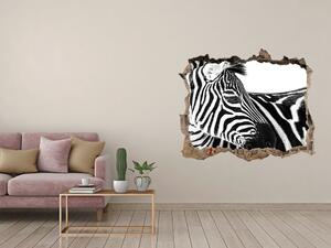 Díra 3D fototapeta nálepka Zebra na sněhu nd-k-121577688