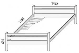 Dvoulůžko Domestav D904