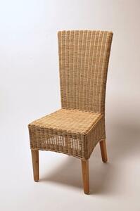 Ratanová židle LASIO vysoká white pulut