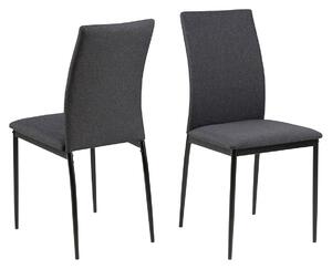 ACTONA Sada 4 ks − Jídelní židle Demina − šedá 92 × 43,5 × 53 cm