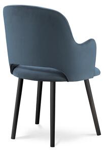 Modrá Sametová židle Laelia MILO CASA
