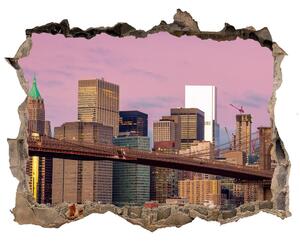 Fototapeta díra na zeď 3D Manhattan New York nd-k-127196393