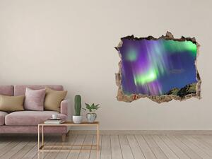 Díra 3D ve zdi nálepka Polární záře nd-k-130538510