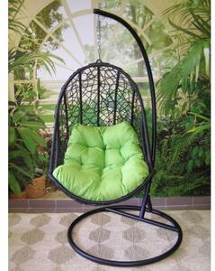 Závěsné relaxační křeslo QUEEN, zelený sedák