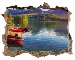 Díra 3D ve zdi na stěnu Jezero v horách nd-k-132044715
