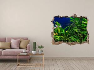 Díra 3D ve zdi nálepka Ryby v akváriu nd-k-134899248