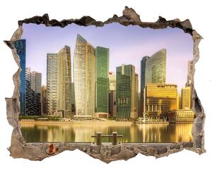 Fototapeta díra na zeď 3D nálepka Singapur nd-k-139906536