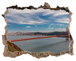 Fototapeta díra na zeď 3D Most San Francisco nd-k-141127351