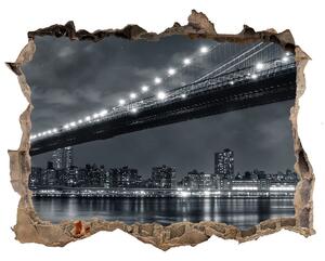 Fototapeta díra na zeď 3D Brooklynský most nd-k-15676398