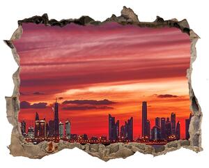 Fototapeta díra na zeď 3D Západ slunce Dubaj nd-k-162023907