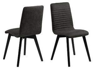 ACTONA Sada 2 ks − Jídelní židle Arosa − šedá 90 × 42 × 43 cm