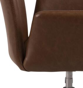 ACTONA Kancelářská židle Naya − hnědá 84 × 57 × 58,5 cm