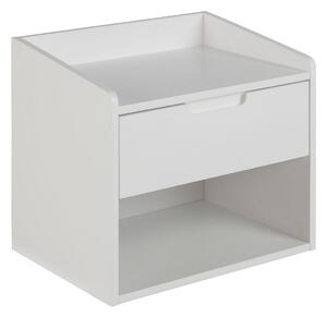 ACTONA Noční stolek Dimeo − bílá 35 × 40 × 30 cm