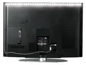 SOLIGHT LED pásek pro TV 100cm, USB napájení, IP65, 6500K denní modrá