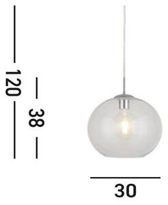 Searchlight 1632CL Závěsné svítidlo BALLS ČIRÉ průměr 30cm