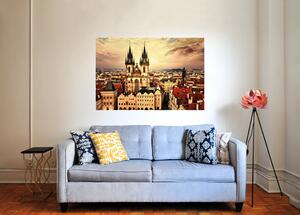 Obraz na zeď - Praha Staroměstské náměstí 90x60 cm (F900002F9060)
