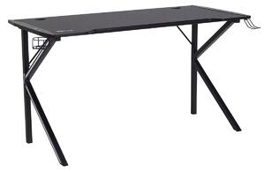 ACTONA Herní stůl Ninja − černá 75 × 140 × 60 cm