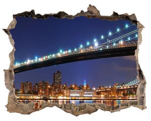 Fototapeta díra na zeď 3D Manhattan New York nd-k-24236764