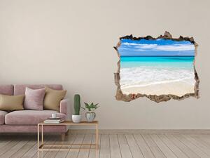 Díra 3D ve zdi na stěnu Tropická pláž nd-k-32914566