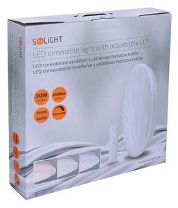 SOLIGHT LED stmívatelné svítidlo+dálkové ovládání 30W/230V/2300Lm/3000-6500K/IP20 kruhové bílé