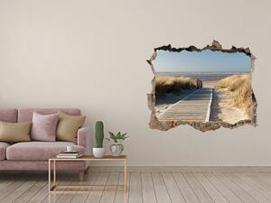 Díra 3D ve zdi nálepka Stezka na pláž nd-k-31531037