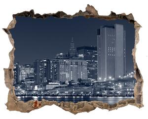 Fototapeta díra na zeď 3D Manhattan New York nd-k-37762397