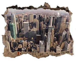 Fototapeta díra na zeď 3D New York z ptačího pohledu nd-k-35764394