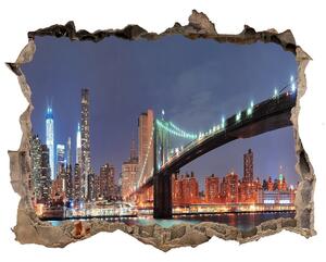 Fototapeta díra na zeď 3D Manhattan New York nd-k-39113781