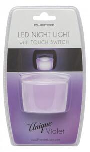 PHENOM LED noční lampička 1W/230V s dotykovým vypínačem, fialové světlo