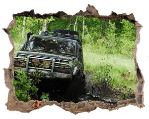Foto fotografie díra na zeď Jeep v lese nd-k-4134018