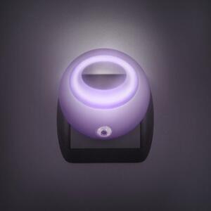 PHENOM LED noční lampička 1W/230V se světelným senzorem, fialové světlo