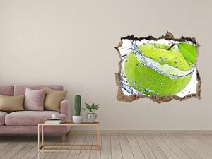 Nálepka 3D díra na zeď Zelená jablka nd-k-42523876