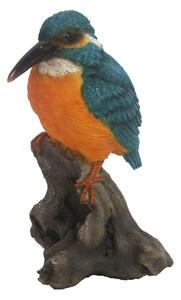 Zahradní figurka z polyresinu Kingfisher, 14x9,8 cm, vícebarevná