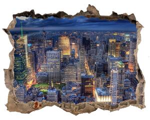 Fototapeta díra na zeď 3D New York z ptačího pohledu nd-k-43839056