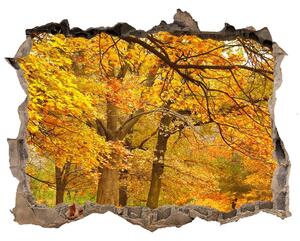 Díra 3D ve zdi nálepka Podzim v parku nd-k-43414176