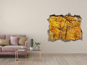 Díra 3D ve zdi nálepka Podzim v parku nd-k-43414176