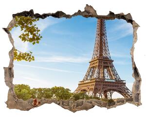 Fototapeta díra na zeď 3D Eiffelova věž Paříž nd-k-44313077