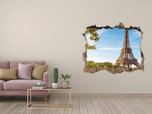 Fototapeta díra na zeď 3D Eiffelova věž Paříž nd-k-44313077
