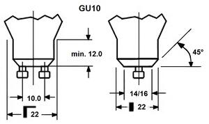 Rabalux MERKUR stropní bodové svítidlo max. 2x50W | GU10 | IP20 - tmavé dřevo