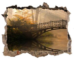 Díra 3D ve zdi nálepka Starý most podzim nd-k-44630410