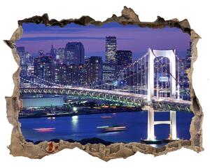 Fototapeta díra na zeď 3D Most v Tokiu nd-k-46506945