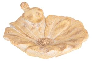 Napajedlo pro ptáky Birdy, 16x38 cm, keramika, béžová